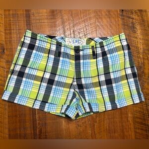 LFL Plaid Shorts Size 6